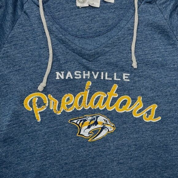 NHL Women's Nashville Predators Deep V-Neck Hoodie - Picture 5 of 11